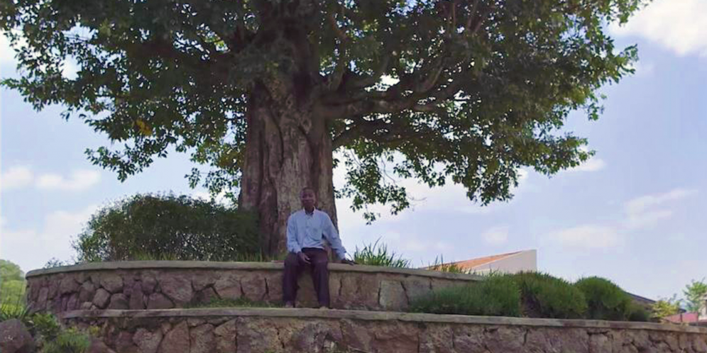 Photo of gardener Jean Baptiste from Nziza Cyane documentary