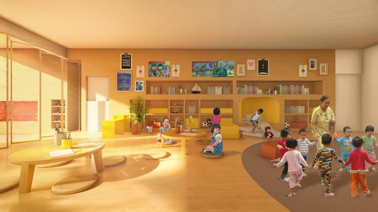 Classroom at the Trung Nguyen Kindergarten