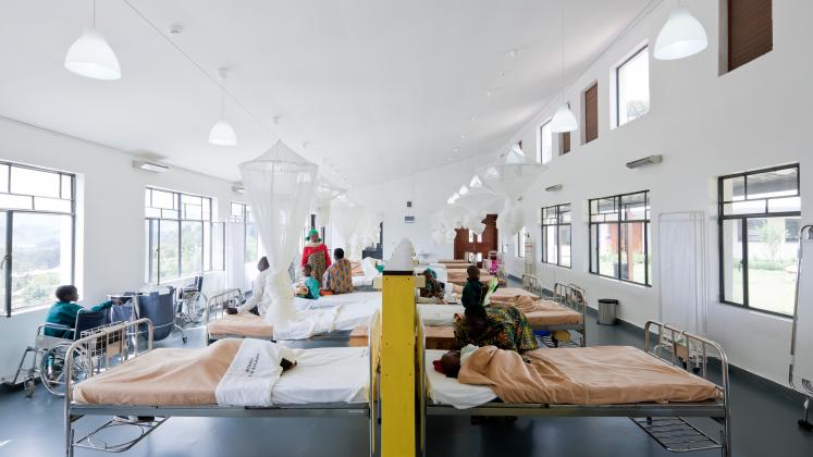 Photo of Butaro District Hospital, Photo by Iwan Baan, Hospital Room and Patient Area