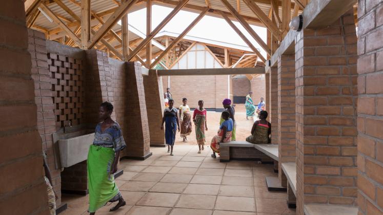 Photo of Maternity Waiting Village, Photo by Iwan Baan, Maternity Waiting Village hallway