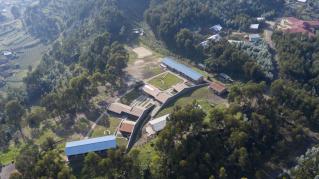 Aerial of Ruhehe Primary School, Copyright Iwan Baan